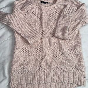 AE Cozy Pink Knit Sweater